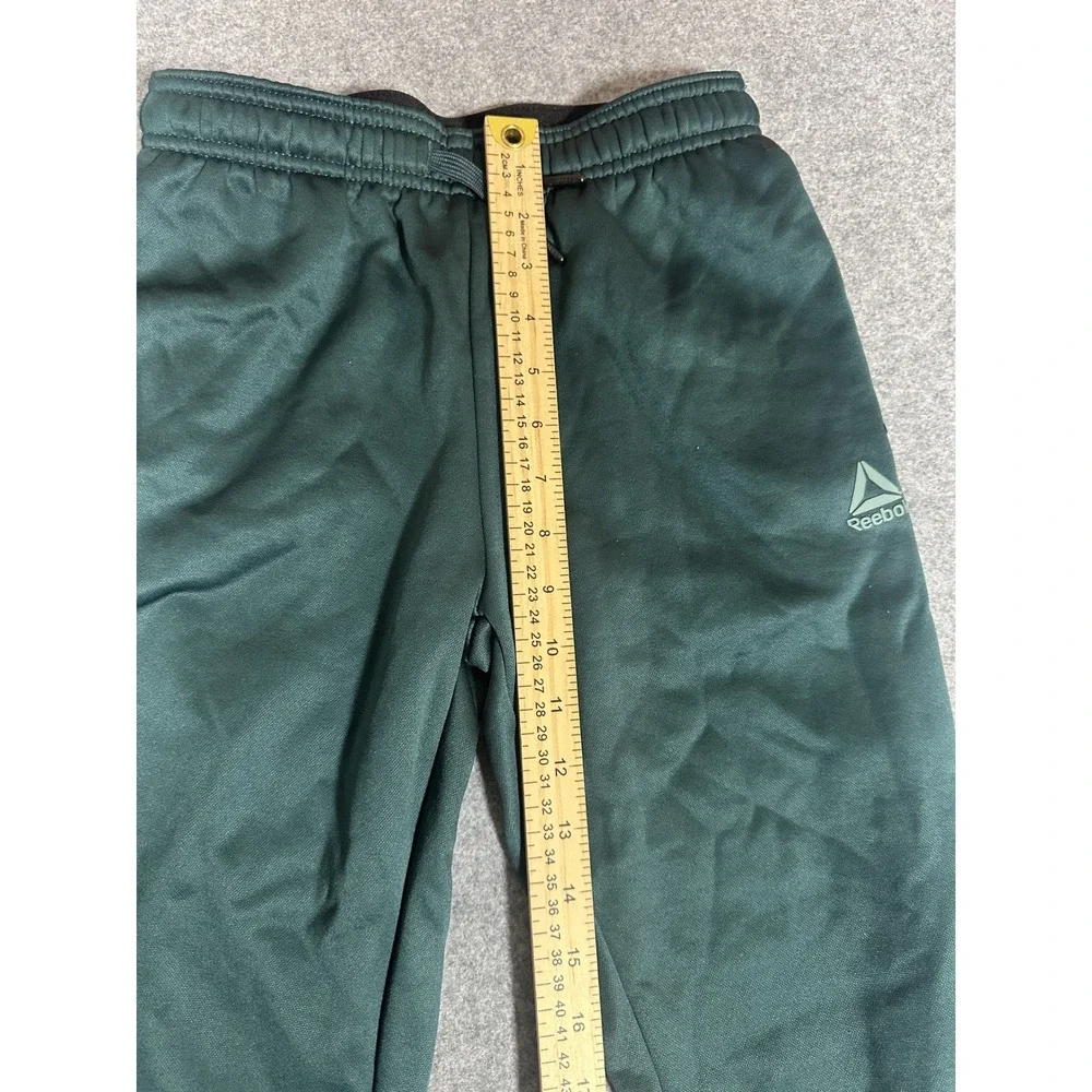 Reebok Performance Joggers Youth Large 10/12 Green Polyester Sweatpants
